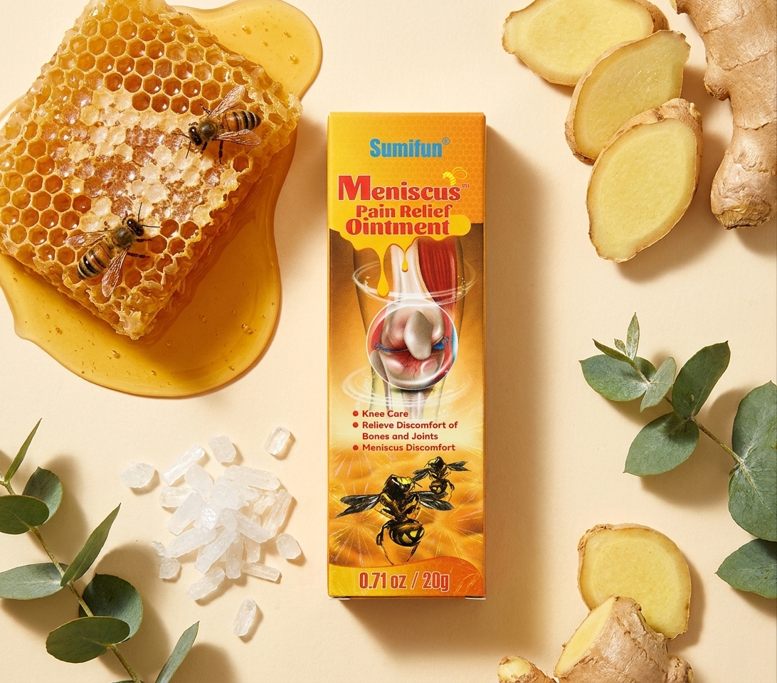 Ingrédients naturels : venin d'abeille, gingembre, menthol, eucalyptus